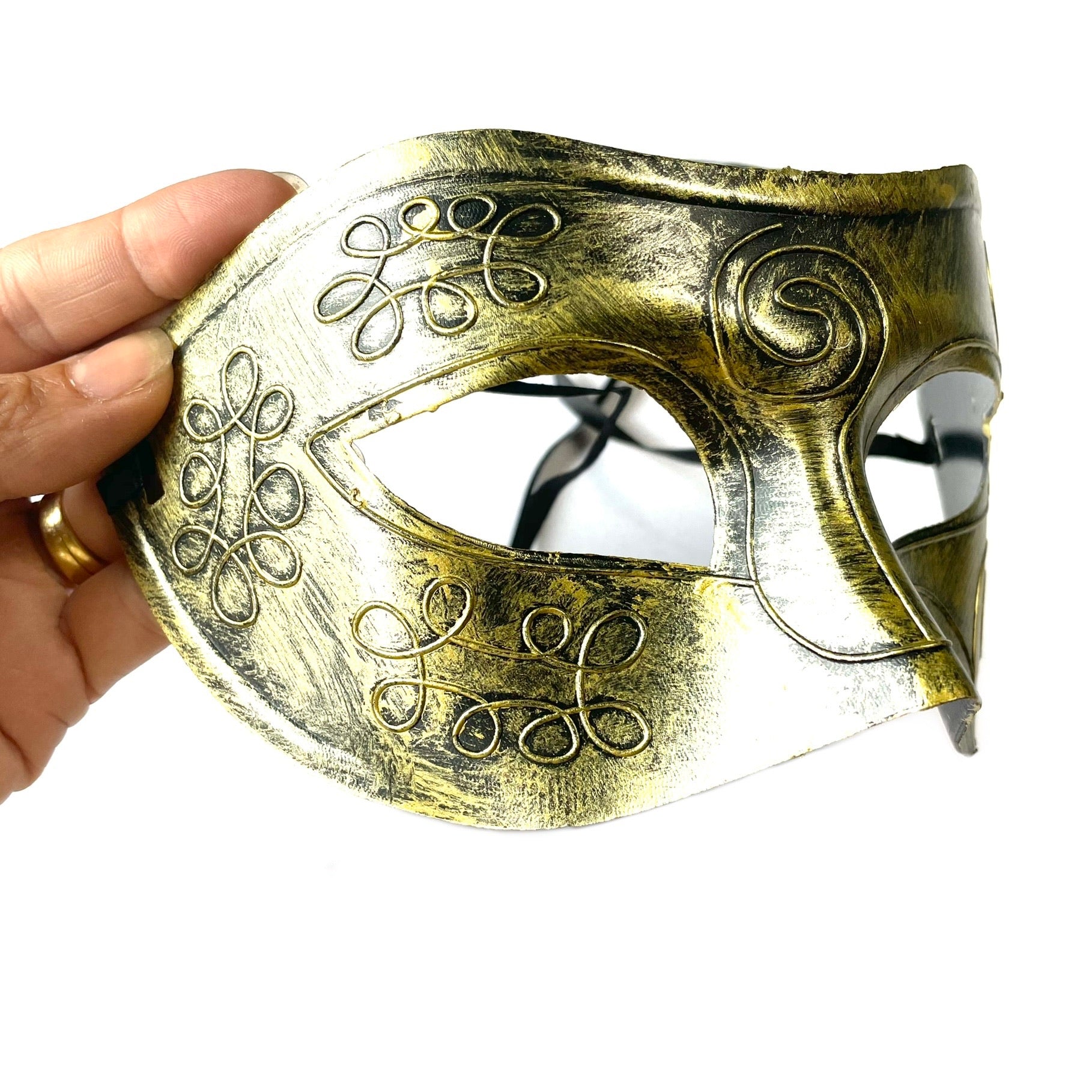 Man Sexy Elegant Masquerade Ball Party Mask - Gold ((Style 8))