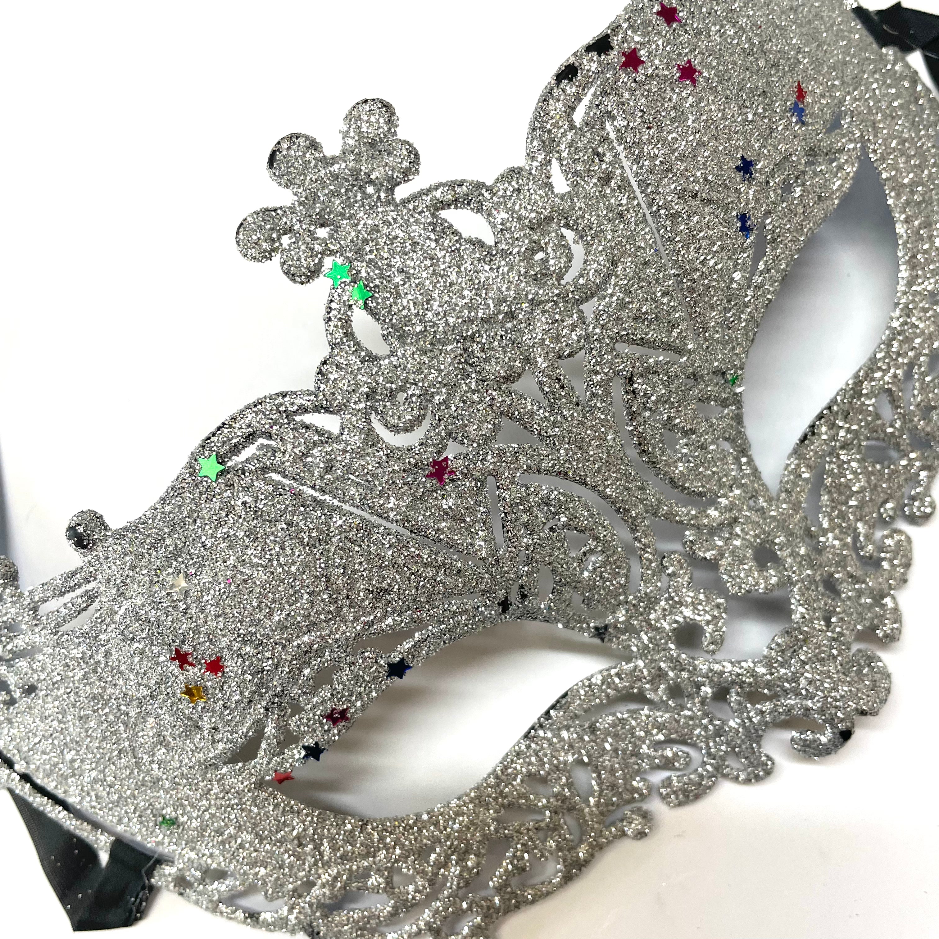 Women Lace Sexy Elegant Masquerade Ball Party Mask - Silver ((Style 5))
