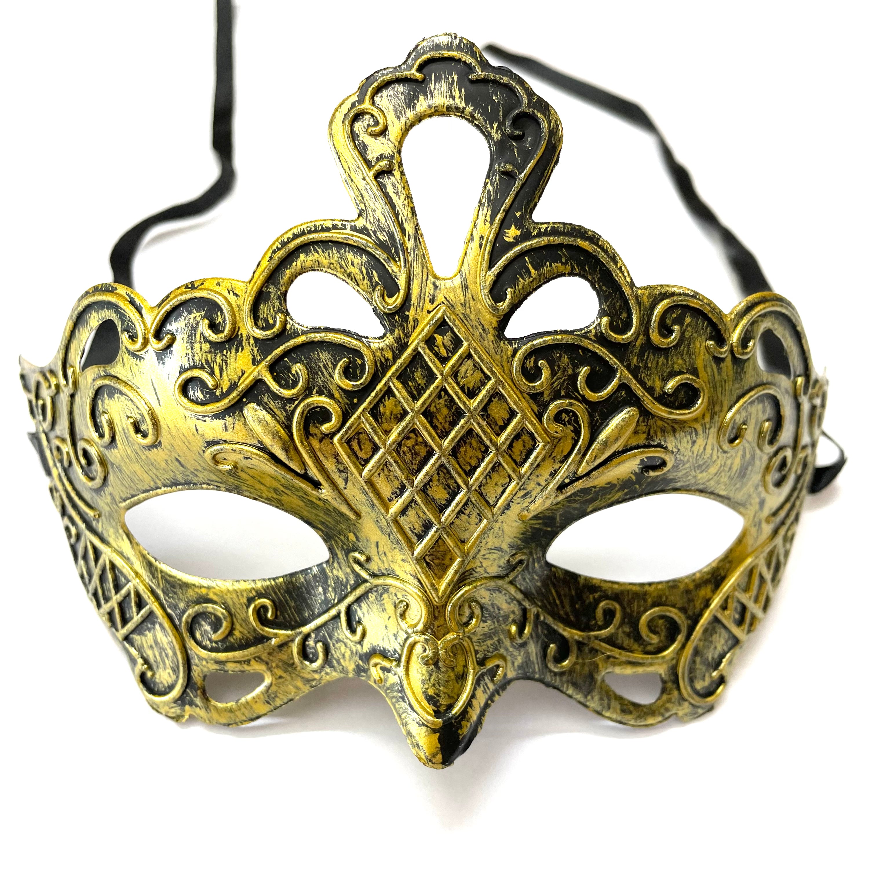 Man Sexy Elegant Masquerade Ball Party Mask - Gold ((Style 10))