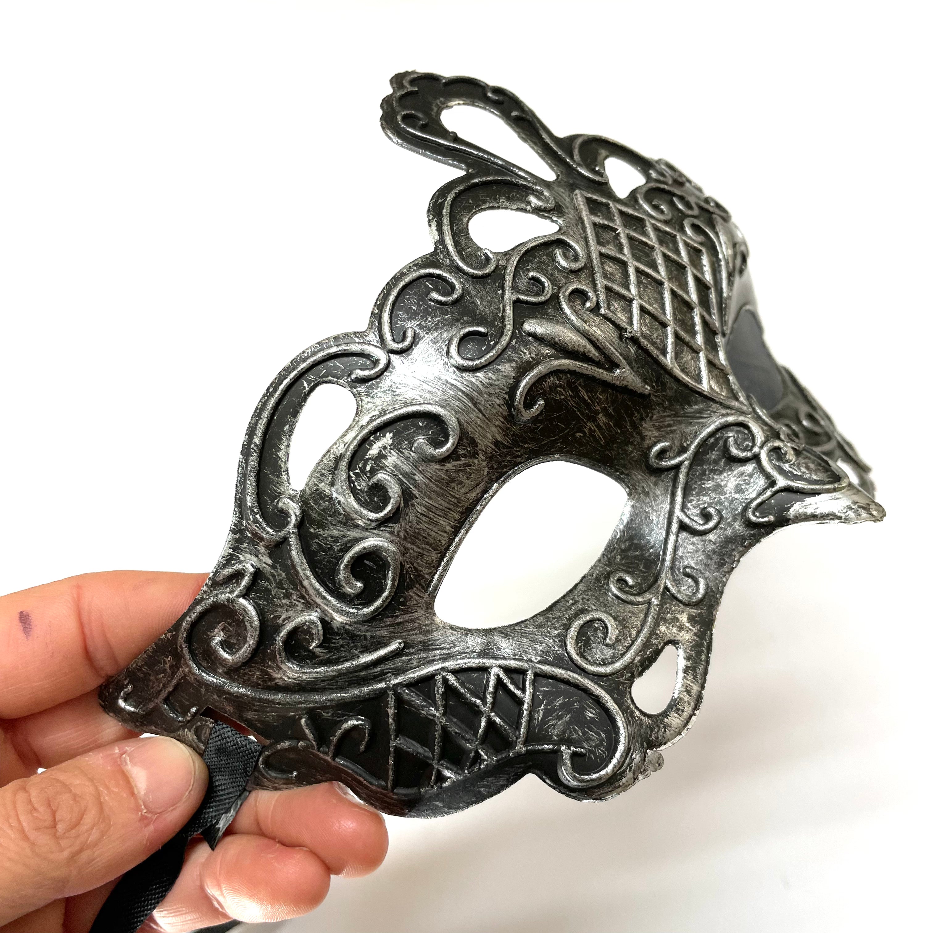 Man Sexy Elegant Masquerade Ball Party Mask - Silver ((Style 10))