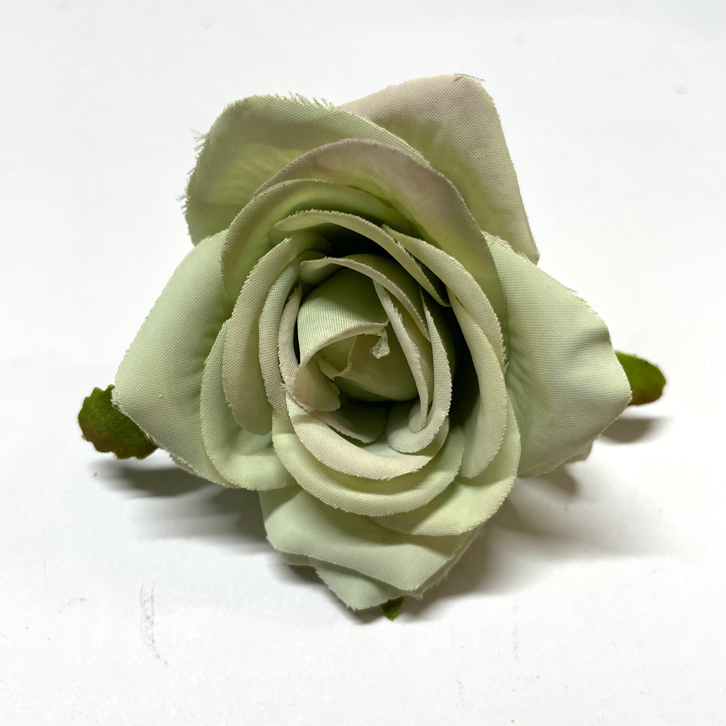Artificial Silk Flower Heads - Vintage Green Style 53 - 1pc