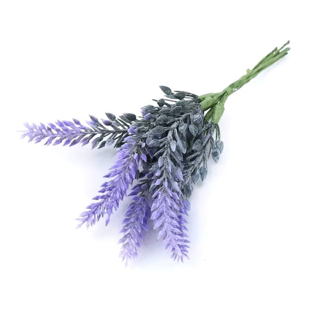Artificial Plastic Flower Pick Style 4 - Lavender