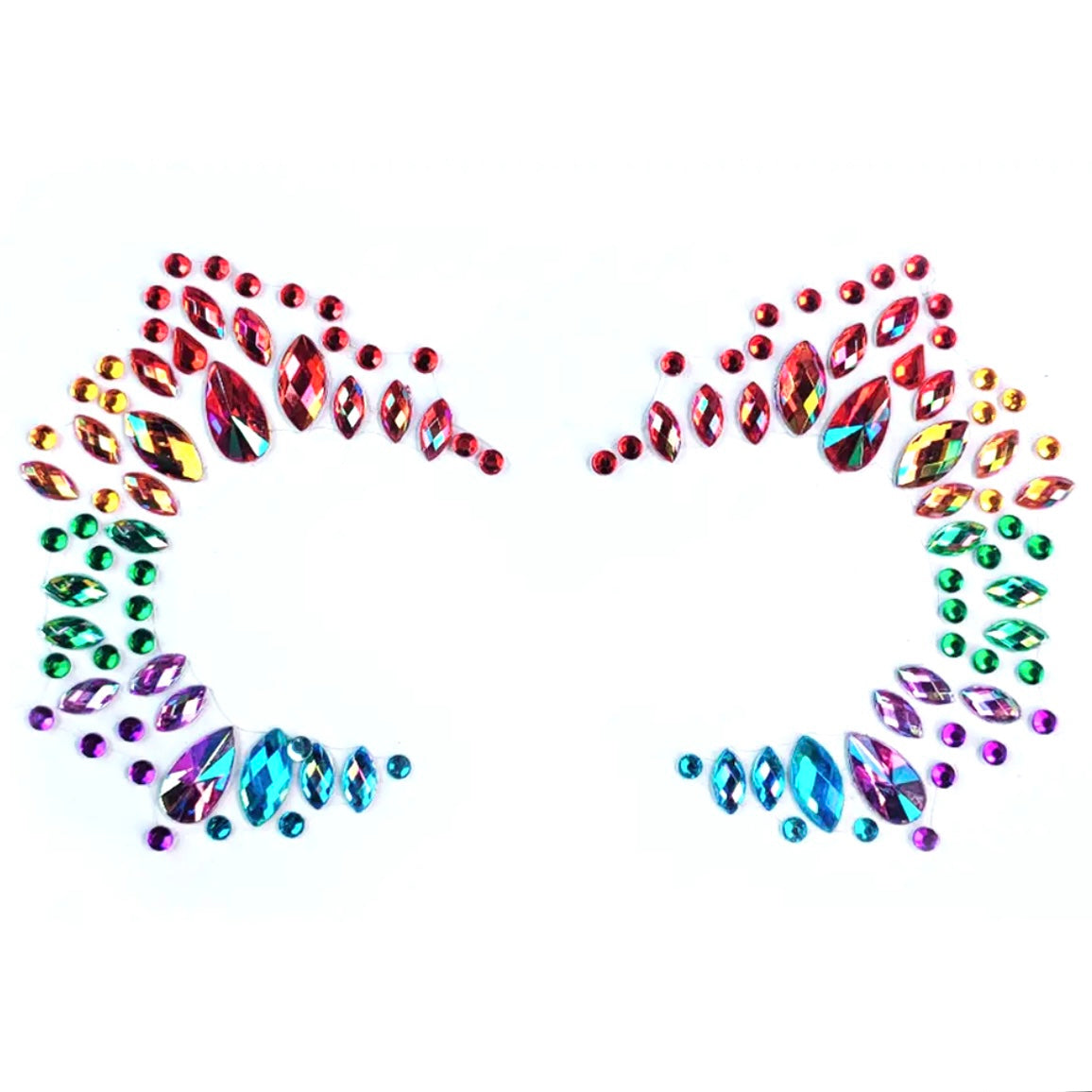 Festival Adhesive Face Jewels Sticker - Style 15
