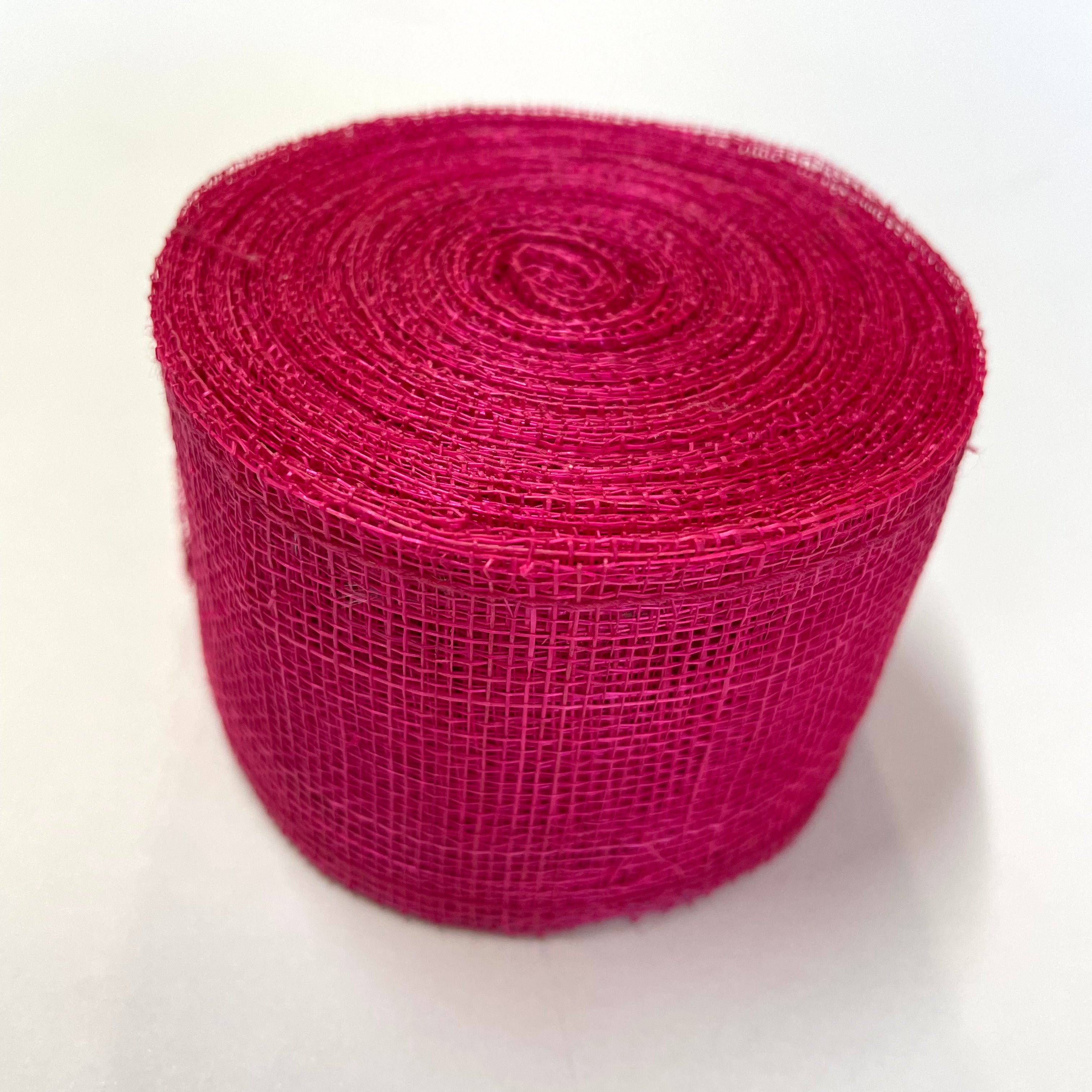 Sinamay Craft Ribbon Roll 10mtrs - Cerise