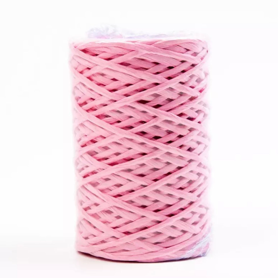 Iron Wire Paper Rattan 1mm Cord Roll 40 mtrs - Pink