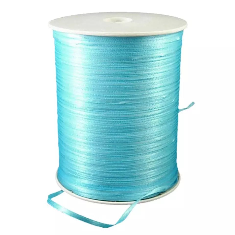 Light Blue Rope Ribbon Light Blue 3mm Satin Ribbon per 10 metres – Feather.com.au