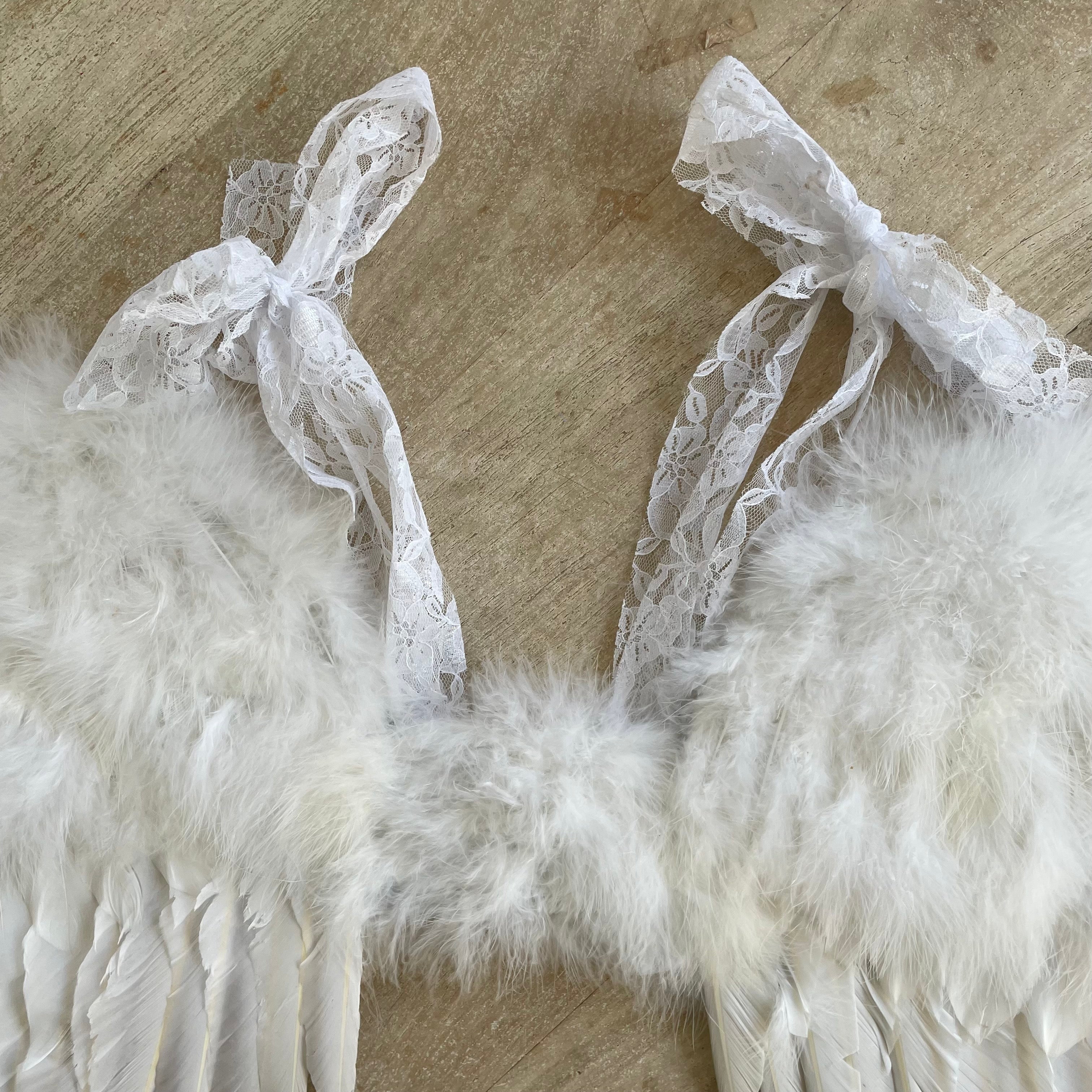 Feather Angel Costume Wings - Off White