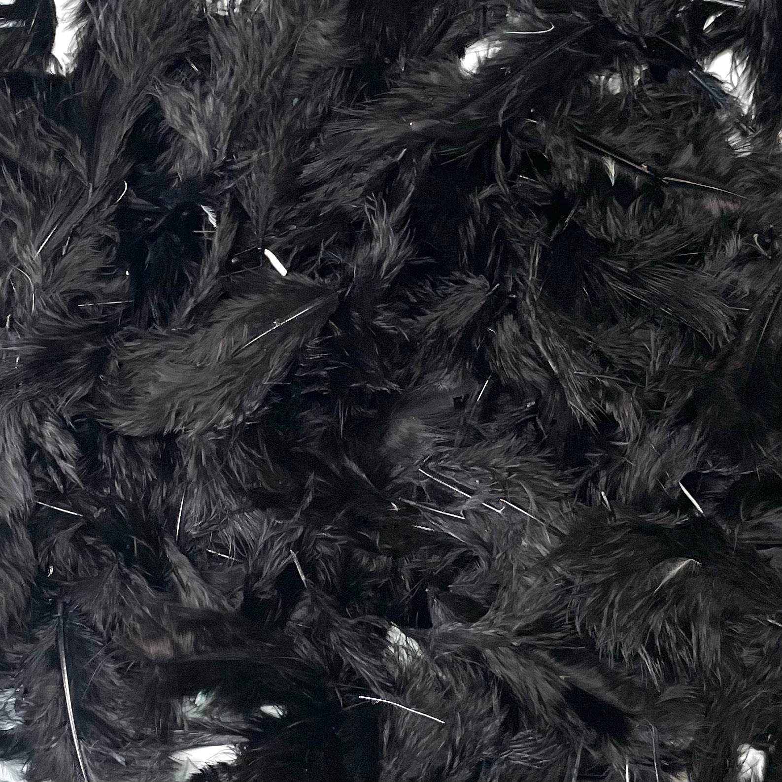 Fluffy Marabou Feather Plumage Pack 10 grams - Black