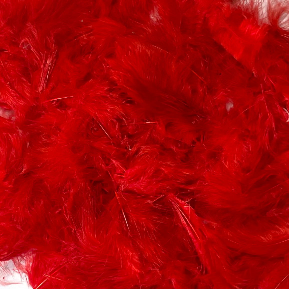 Fluffy Marabou Feather Plumage Pack 10 grams - Red