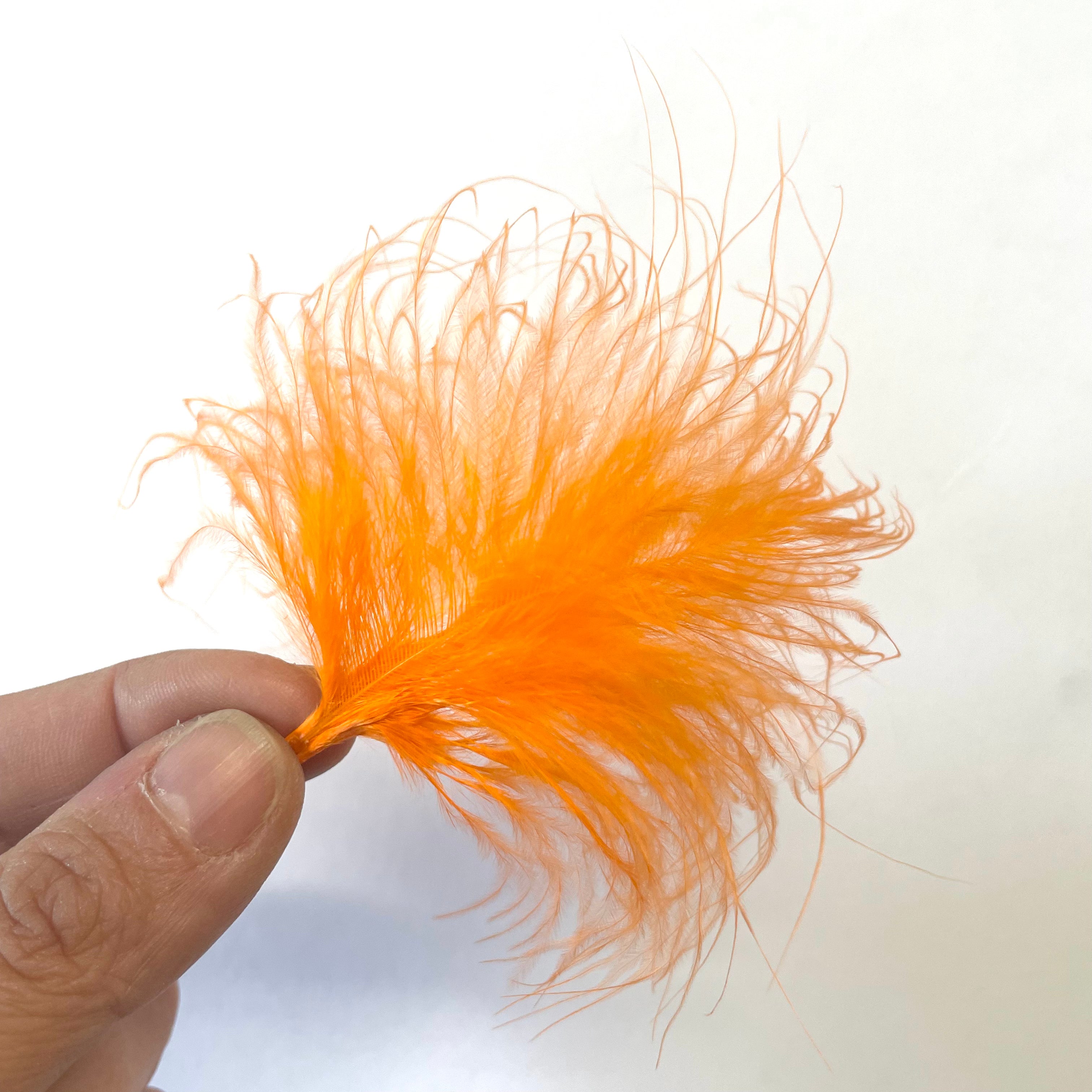 Itty Bitty Marabou Feather Plumage Pack 10 grams - Orange