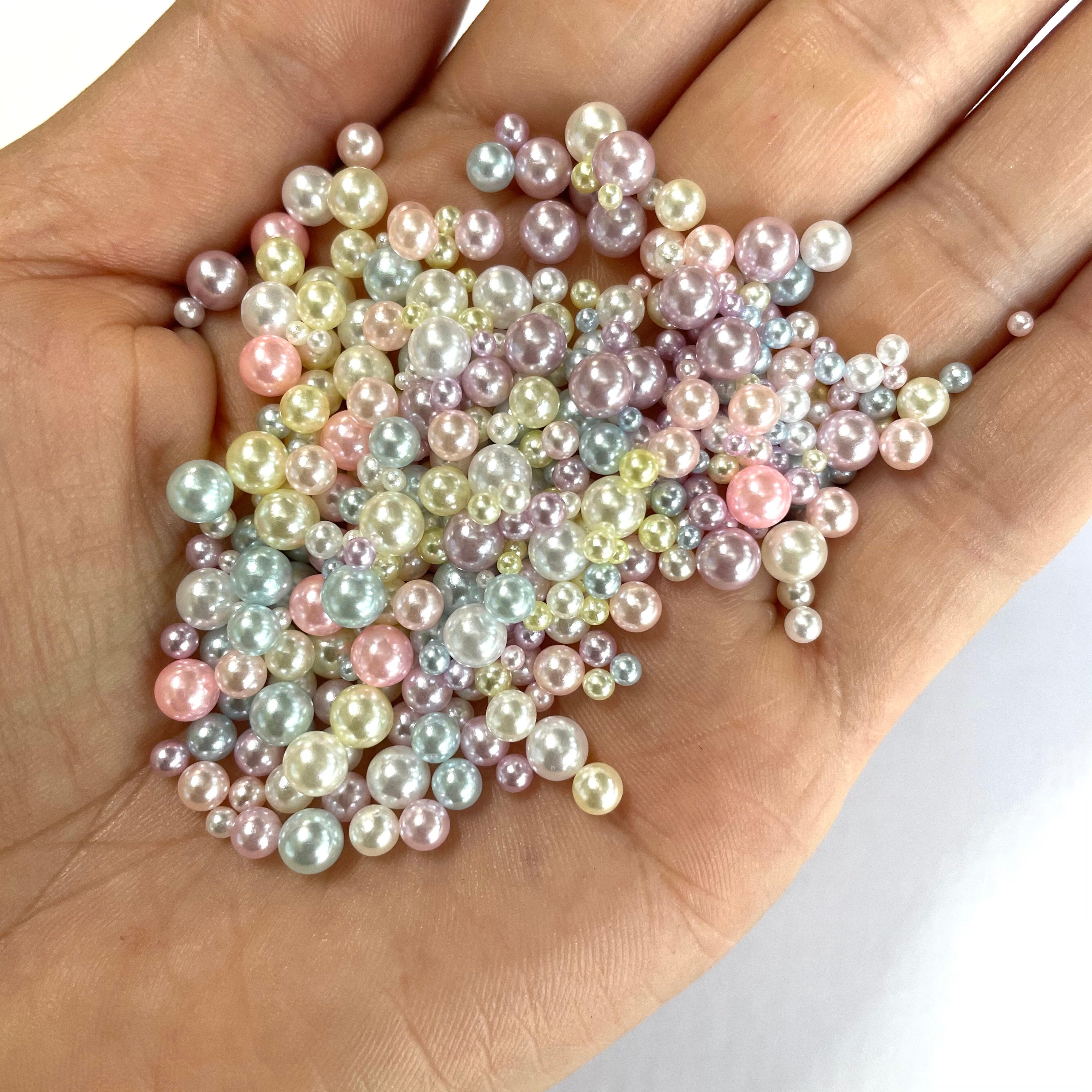 Faux Pearls 1.5-5mm Round 500pcs - Pastel Mix