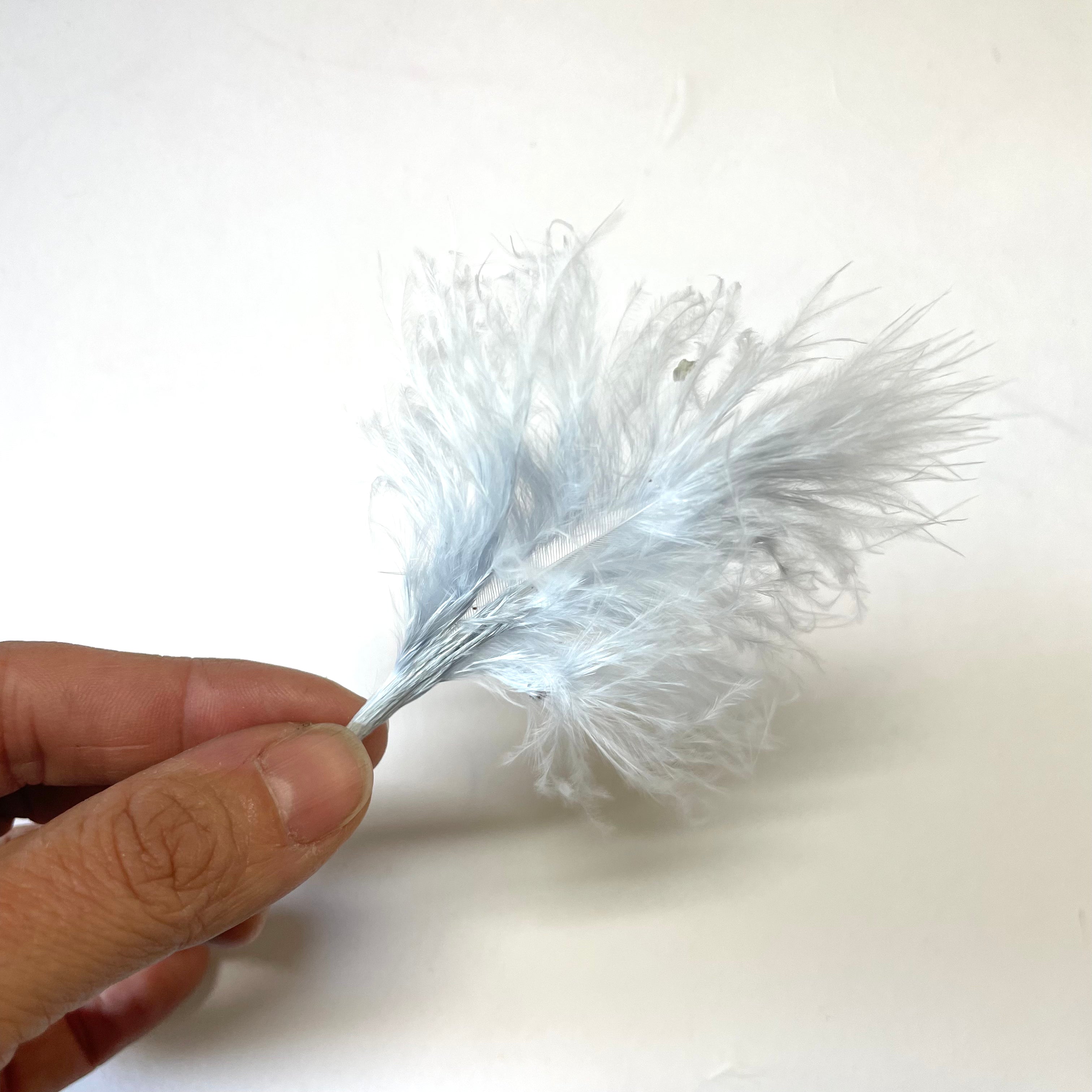 Itty Bitty Marabou Feather Plumage Pack 10 grams - Light Blue