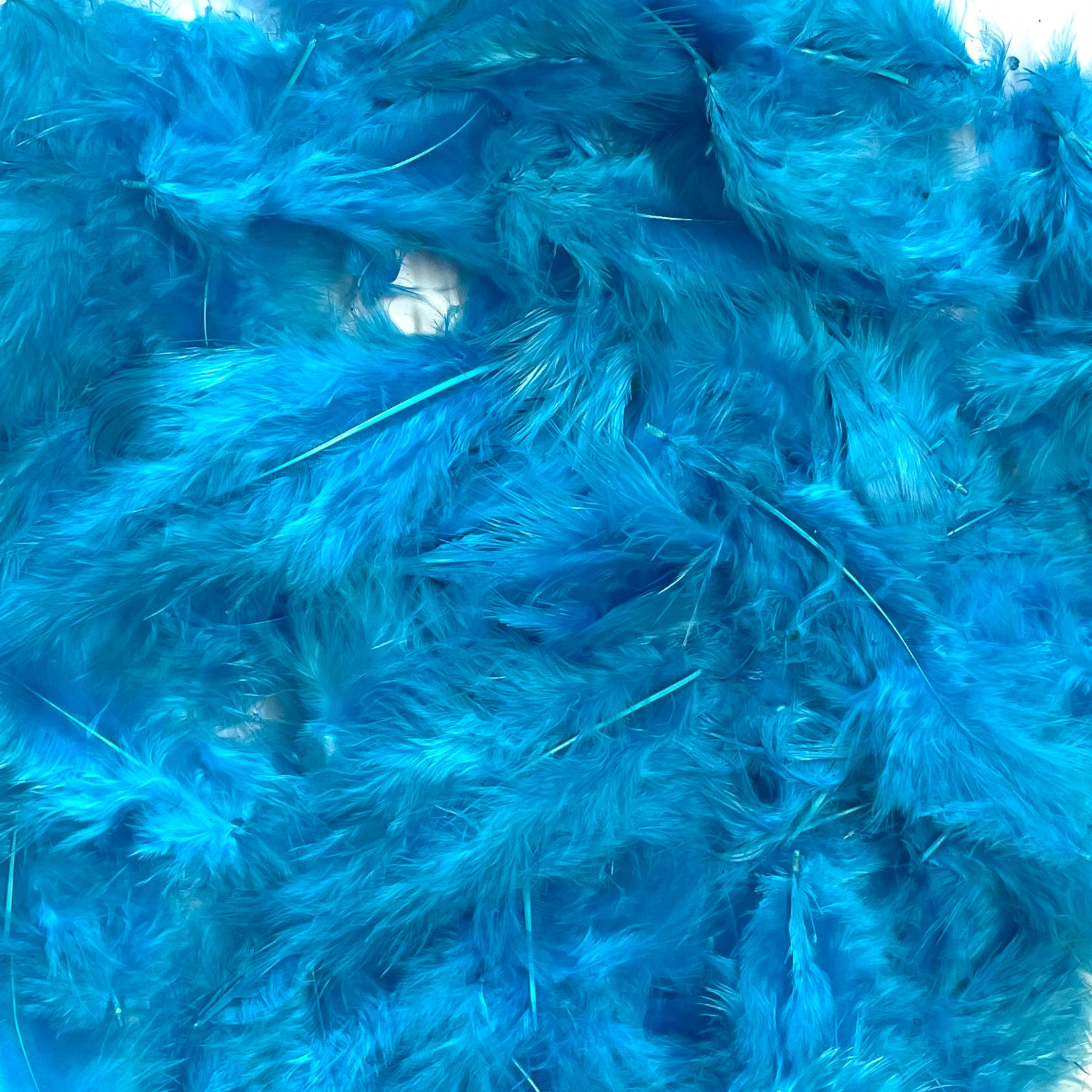 Fluffy Marabou Feather Plumage Pack 10 grams - Aqua