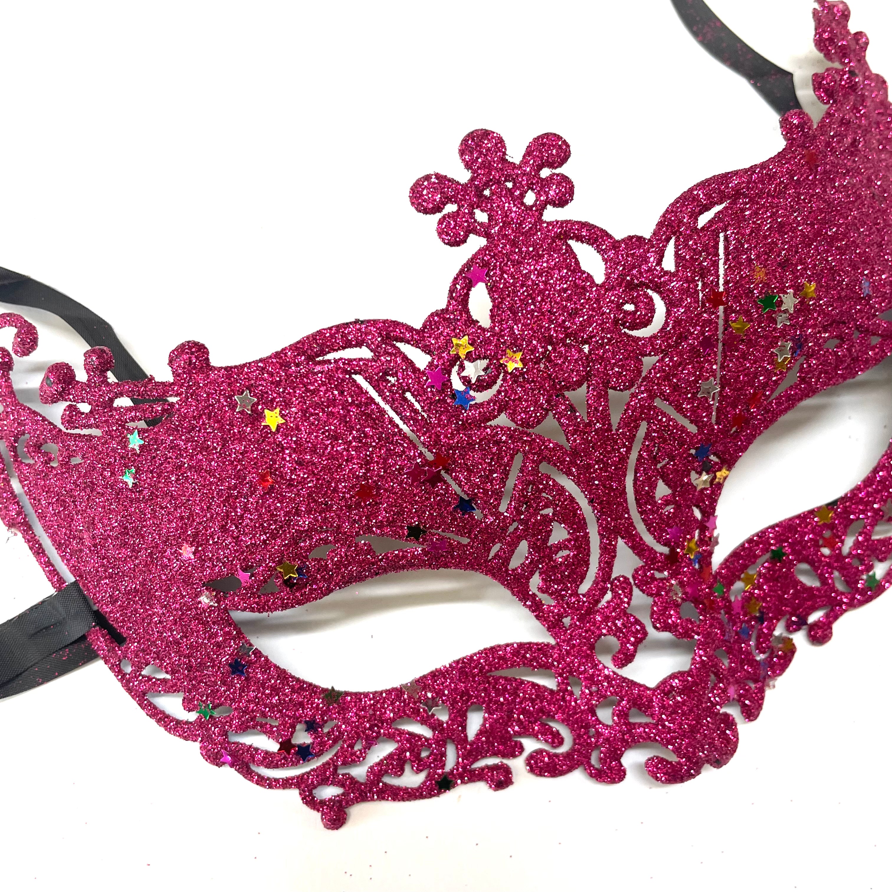 Women Lace Sexy Elegant Masquerade Ball Party Mask - Cerise ((Style 5))