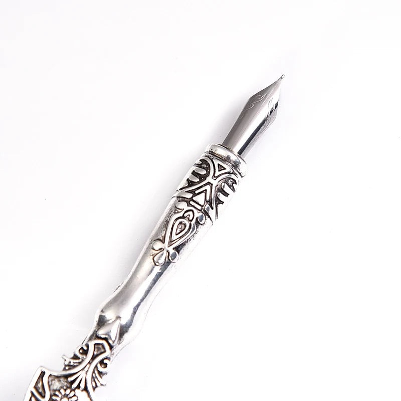 Natural Lady Amherst Pheasant Retro Feather Calligraphy Dip Quill Pen