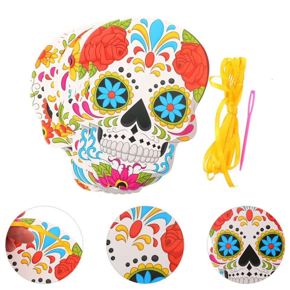 Halloween Day of the Dead Photo Sugar Skull Bunting