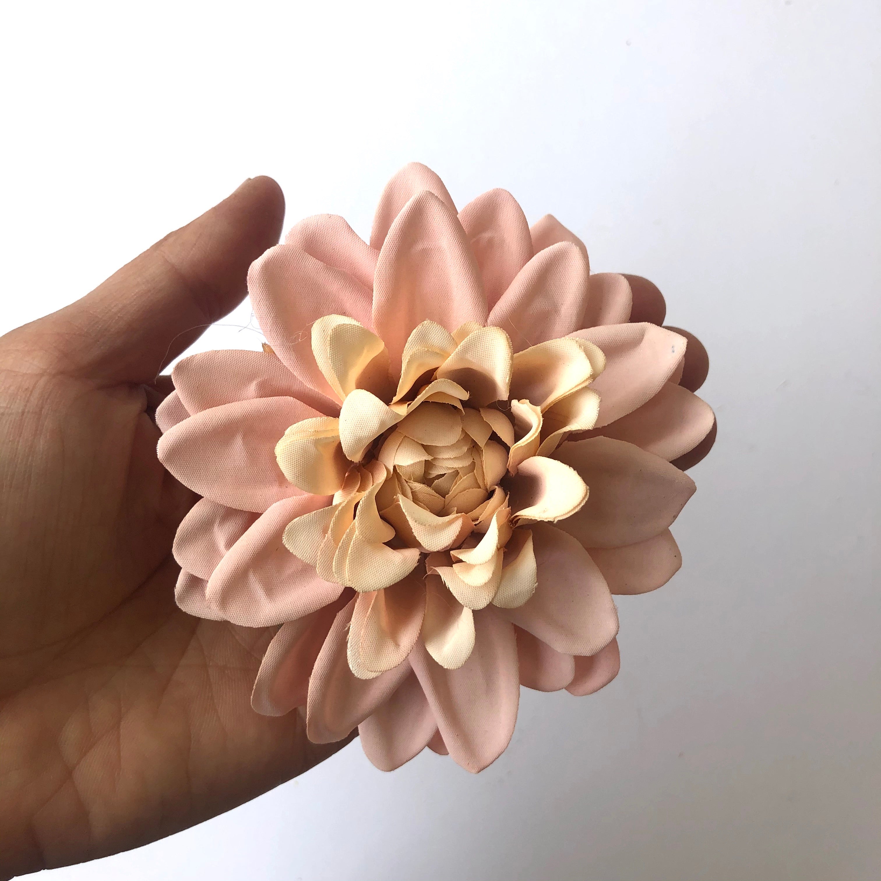 Artificial Silk Flower Heads - Vintage Pink Chrysanthemum Style 14 - 1pc