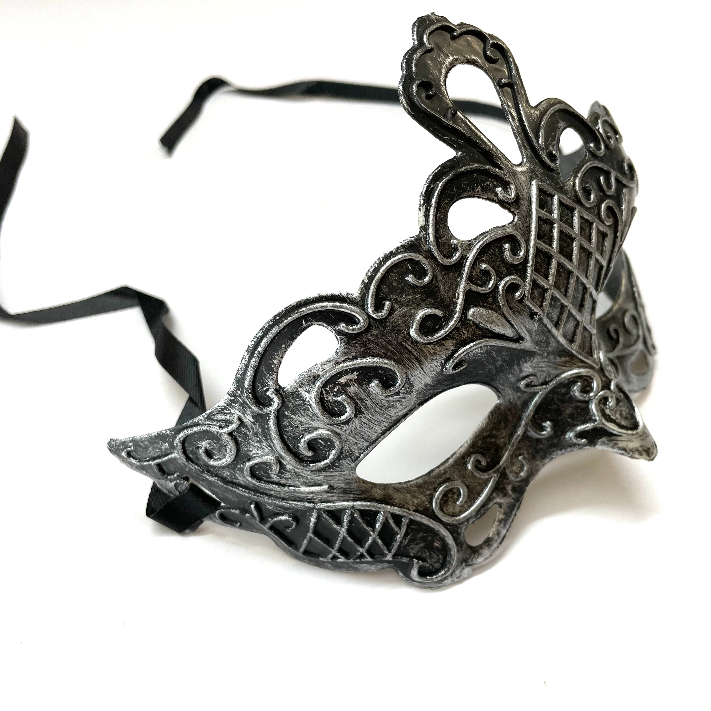Man Sexy Elegant Masquerade Ball Party Mask - Silver ((Style 10))