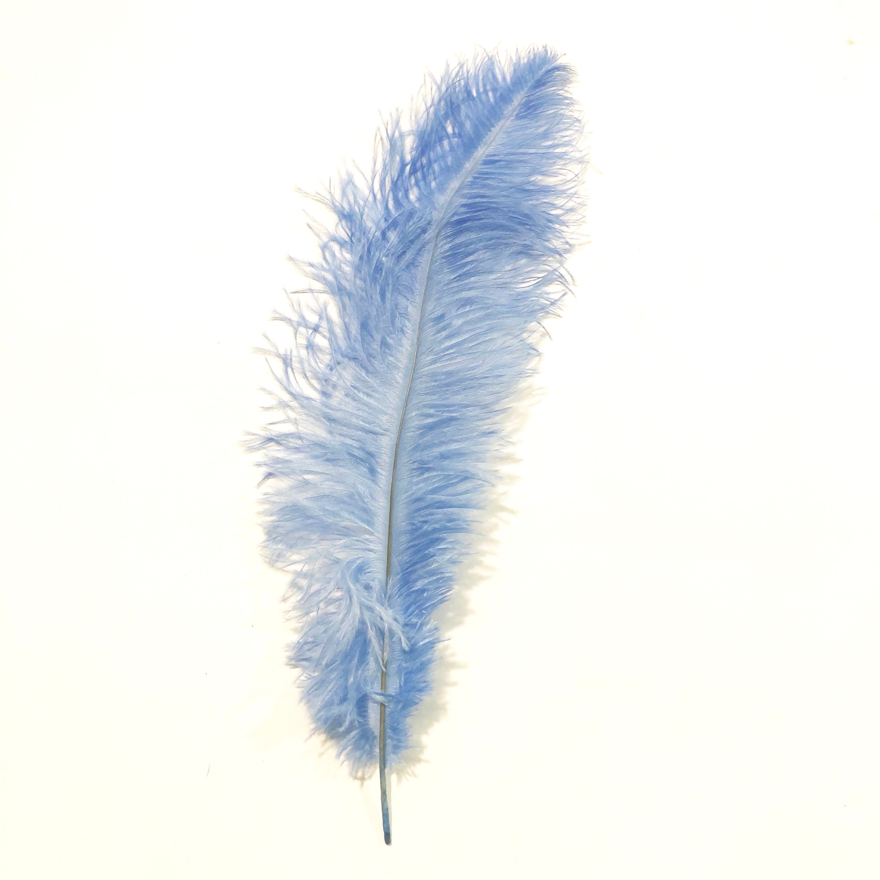 Ostrich Blondine Feather 25-40cm x 5 pcs - Light Blue ((SECONDS))