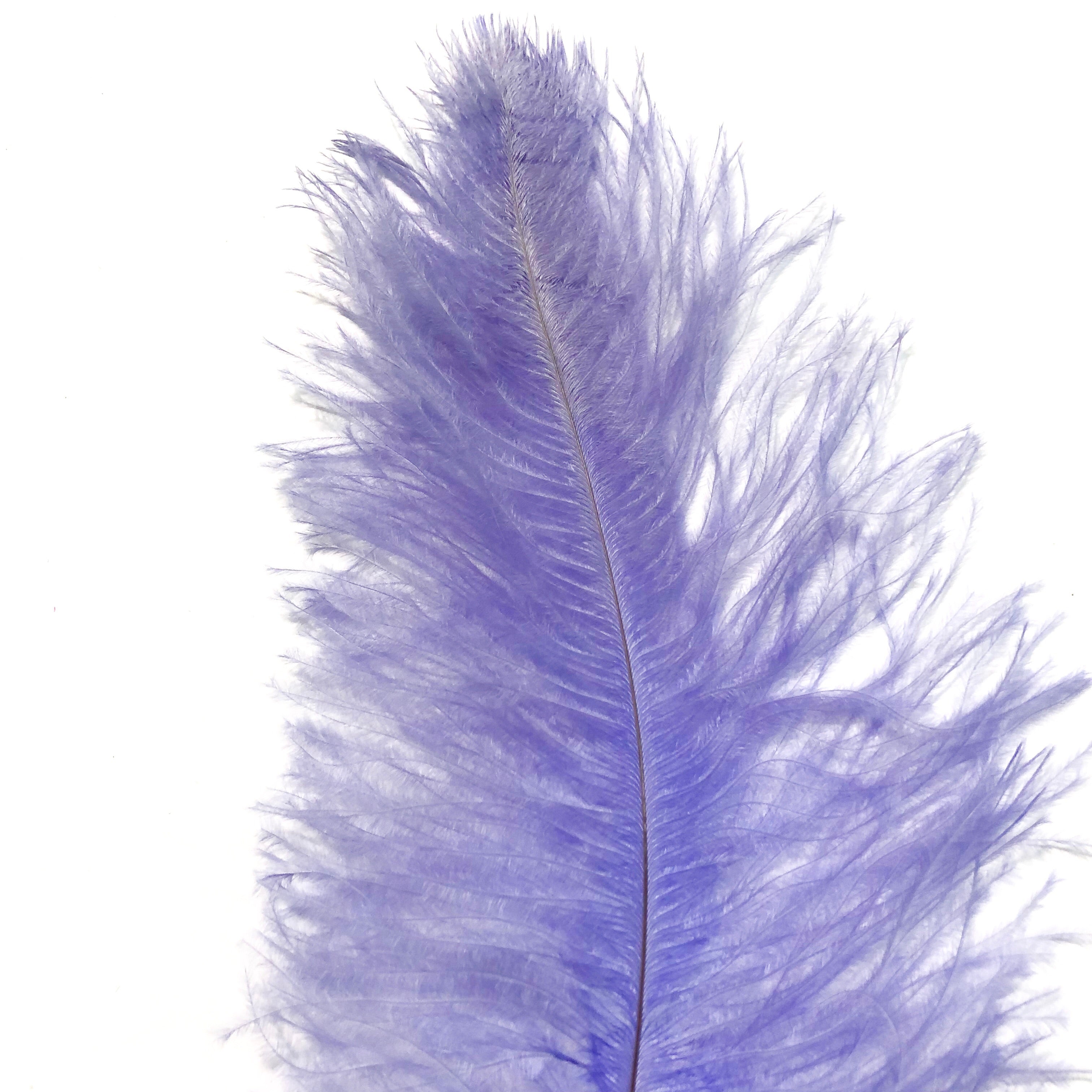 Ostrich Blondine Feather 25-40cm x 5 pcs - Lilac ((SECONDS))