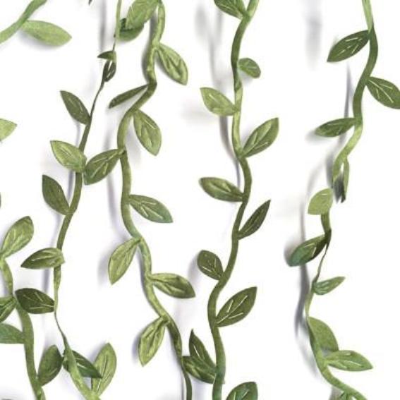 Artificial Silk Leaf Vine Garland Spool 10 mtrs - Green