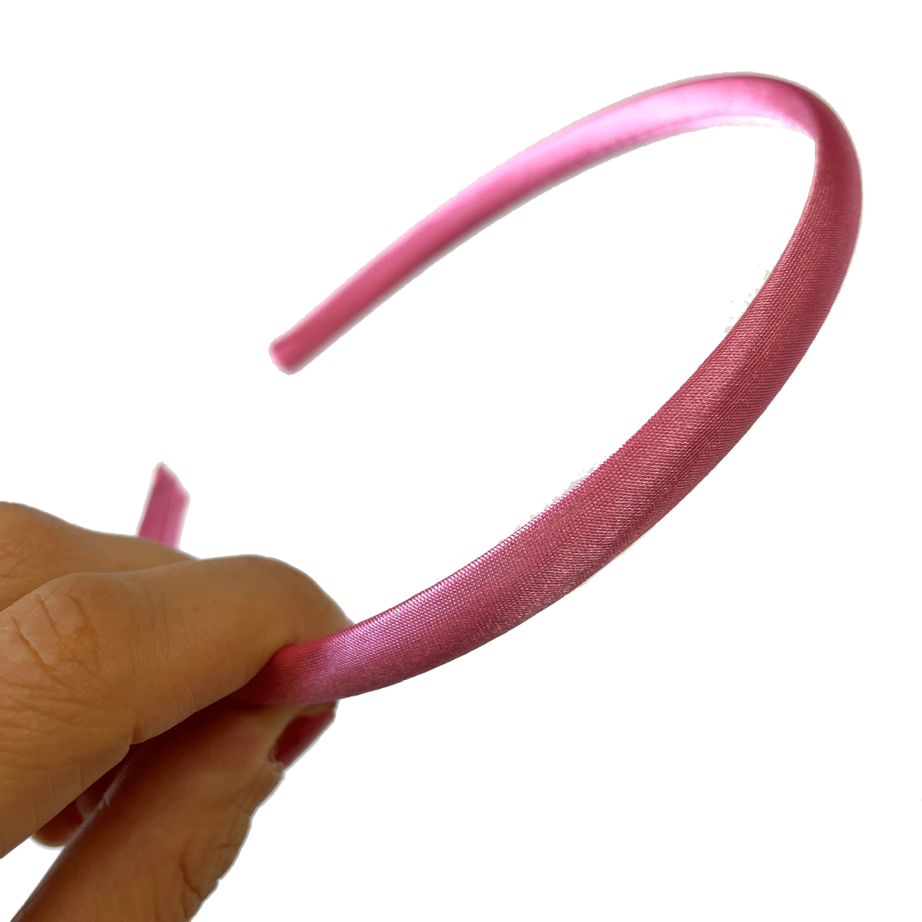 Satin Covered Headband 10mm - Pink