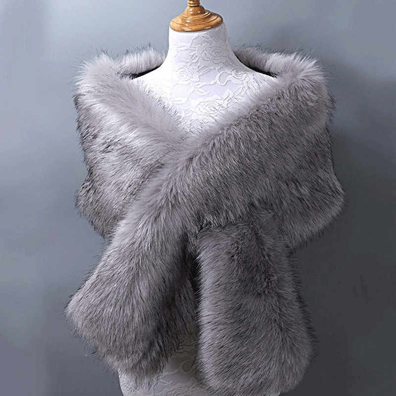 Grey 2025 feather shrug