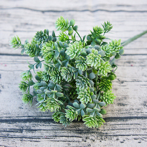Artificial Succulent Leaf Greenery Bush - ( Style 2 ) Green
